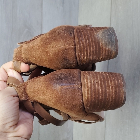 Corso Como Womens Ankle Suede Western Heels boots shoes sz 9M - Picture 4 of 13